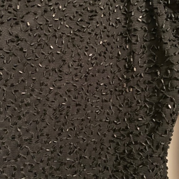 Brilliante Bead Embellished Black Party Dress - Picture 2 of 5